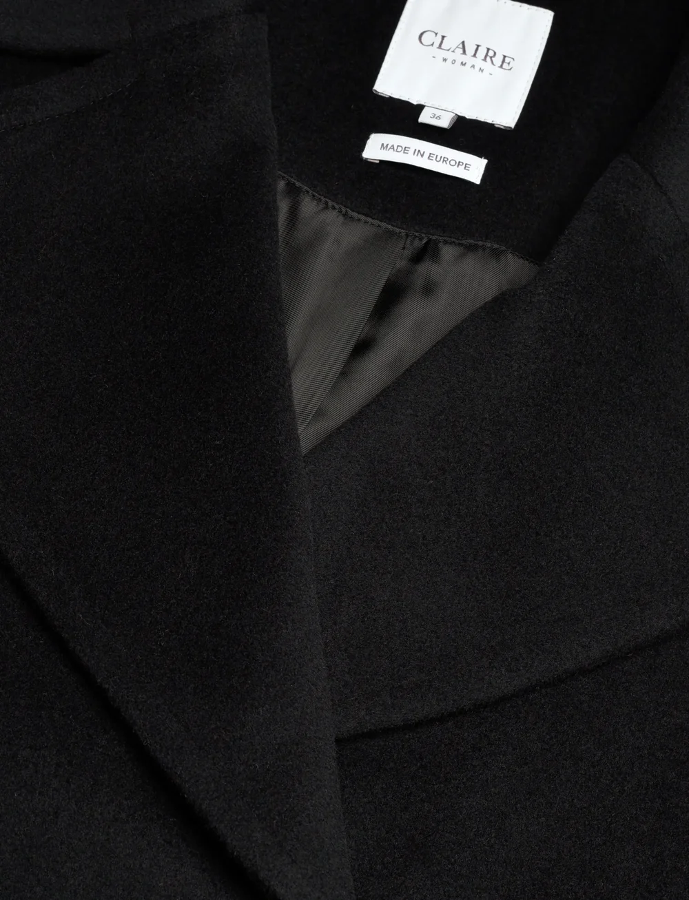 Claire Woman - Cwocie - wool coats - black - 2