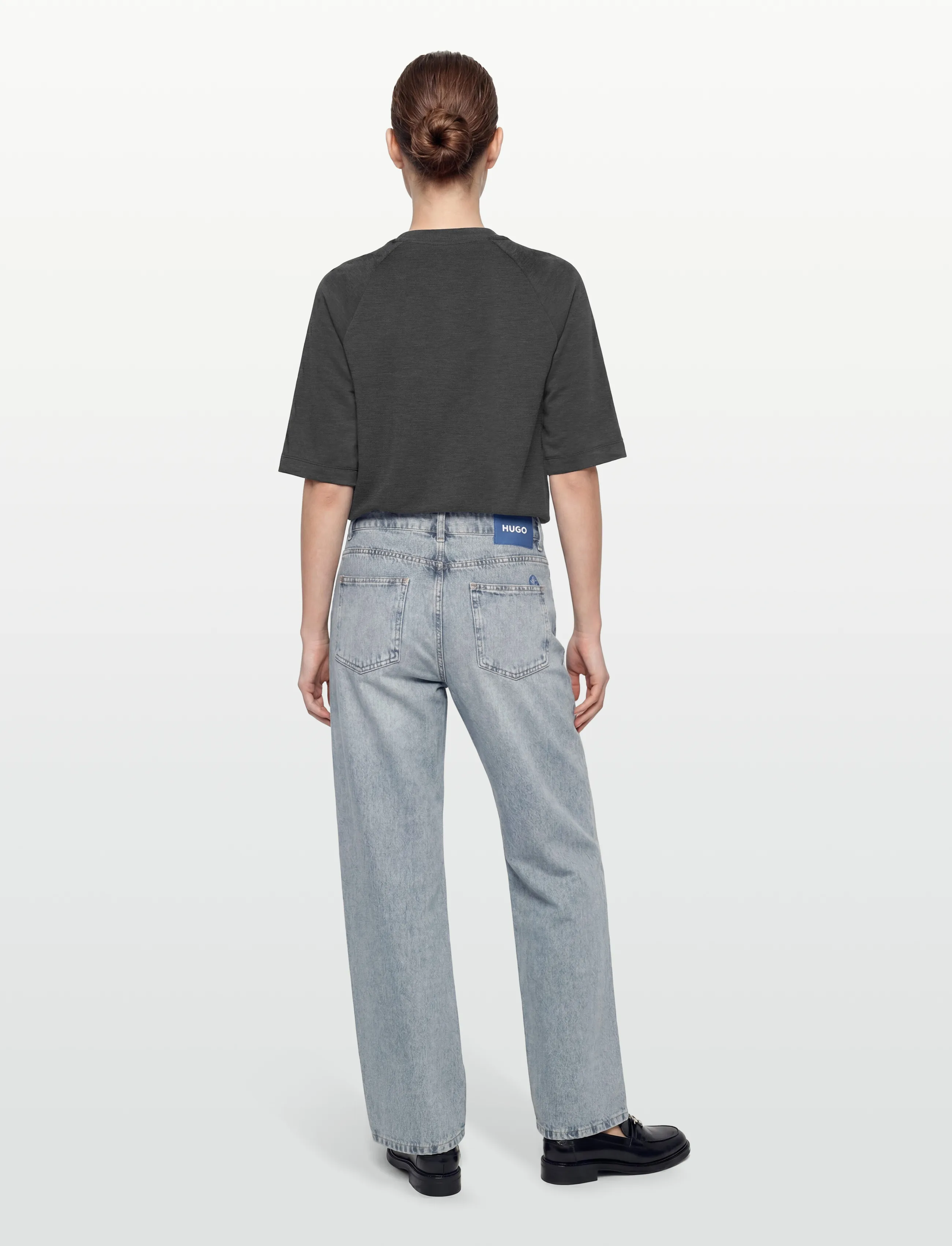 Claire Woman - CWAnnemarie - t-shirts - dark grey melange - 4