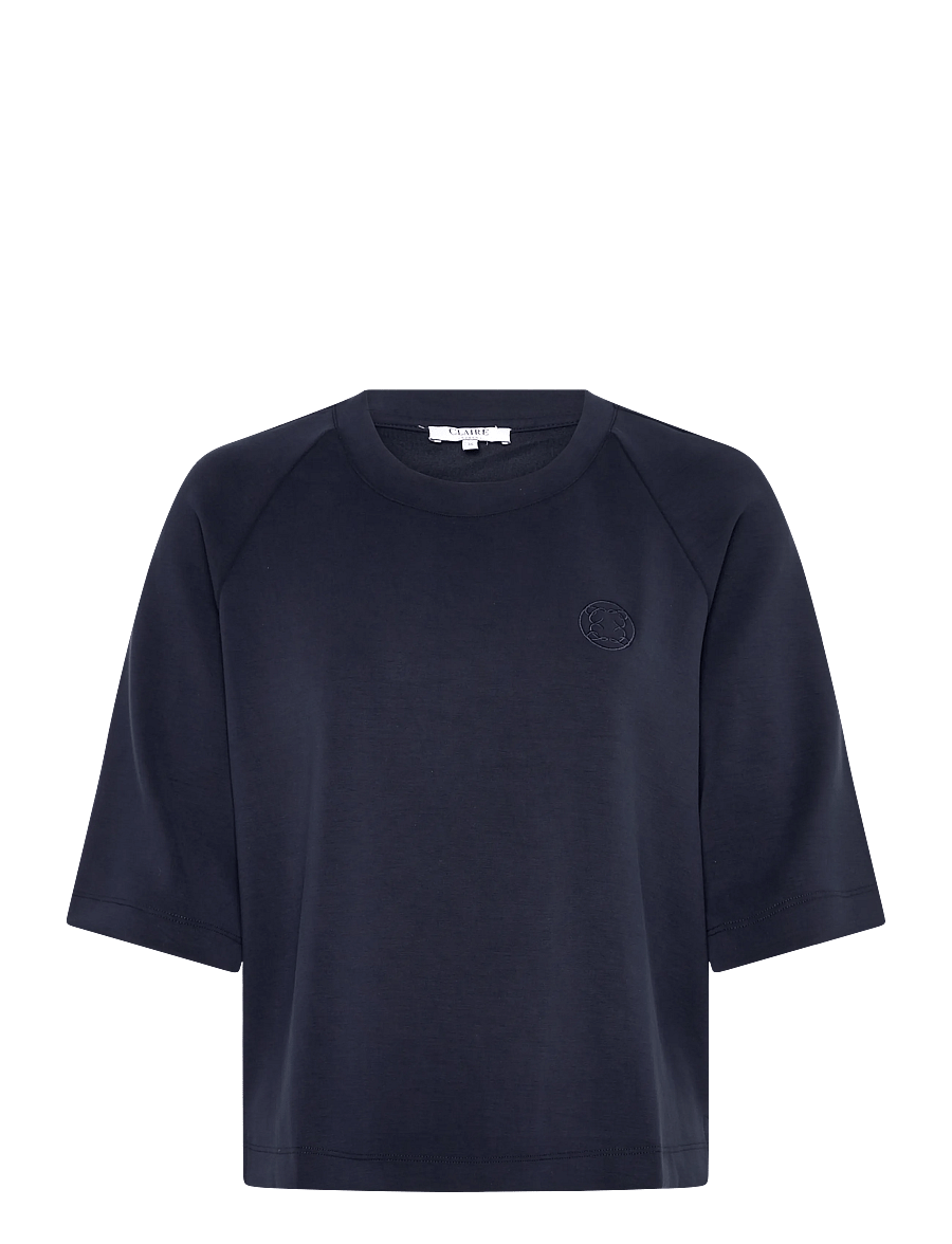 Claire Woman - CWAnnemarie - t-shirts - dark navy - 1