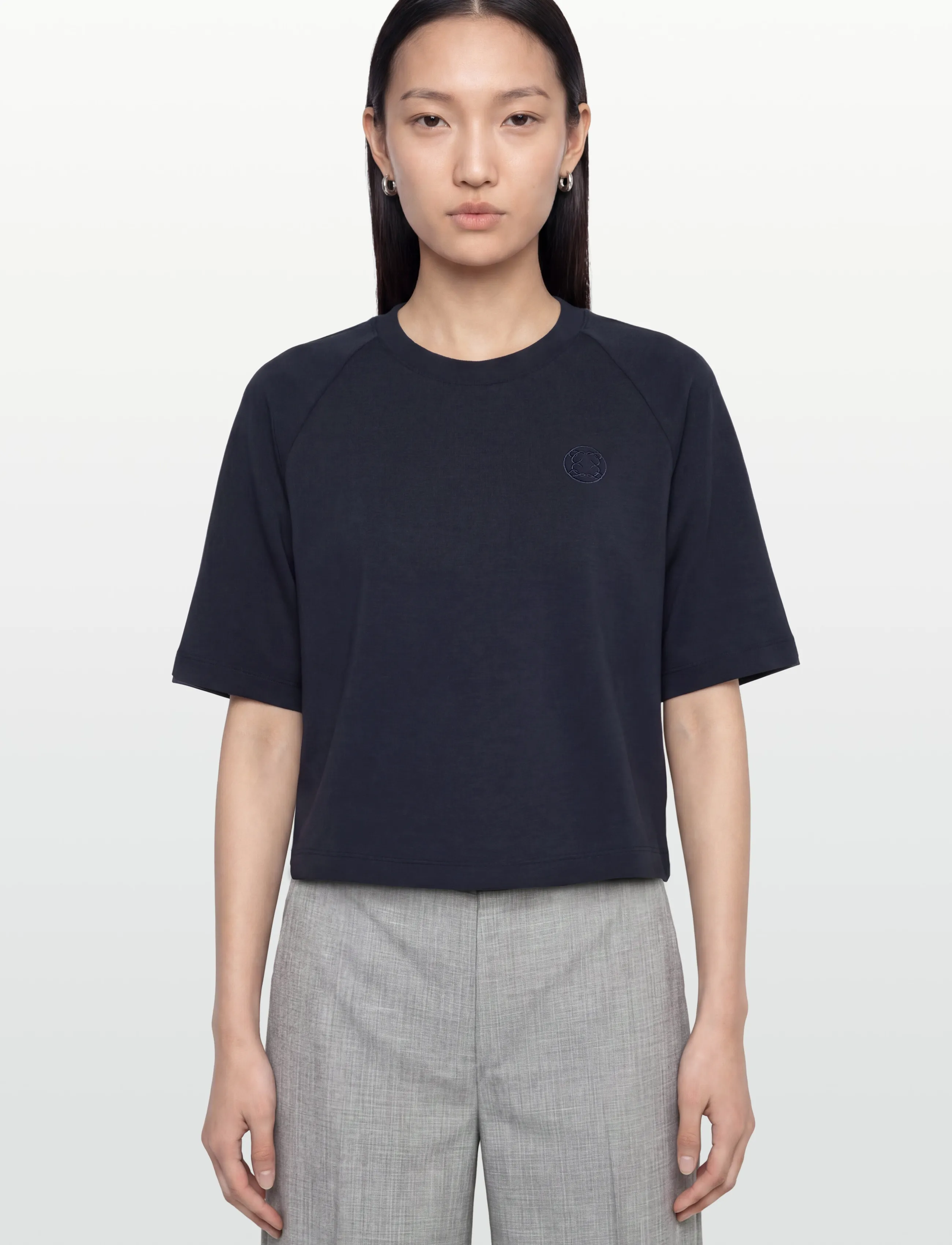 Claire Woman - CWAnnemarie - t-shirts - dark navy - 3