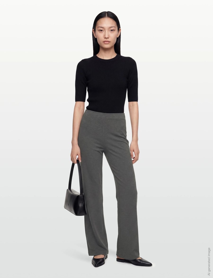 Claire Woman - CWTienna - ar zvanveida galiem - dark grey melange - 0