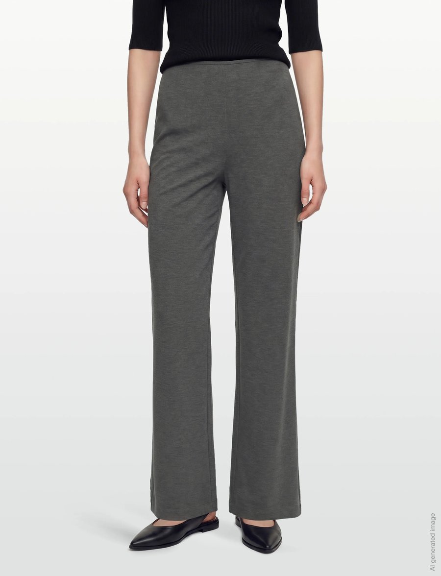 Claire Woman - CWTienna - ar zvanveida galiem - dark grey melange - 3