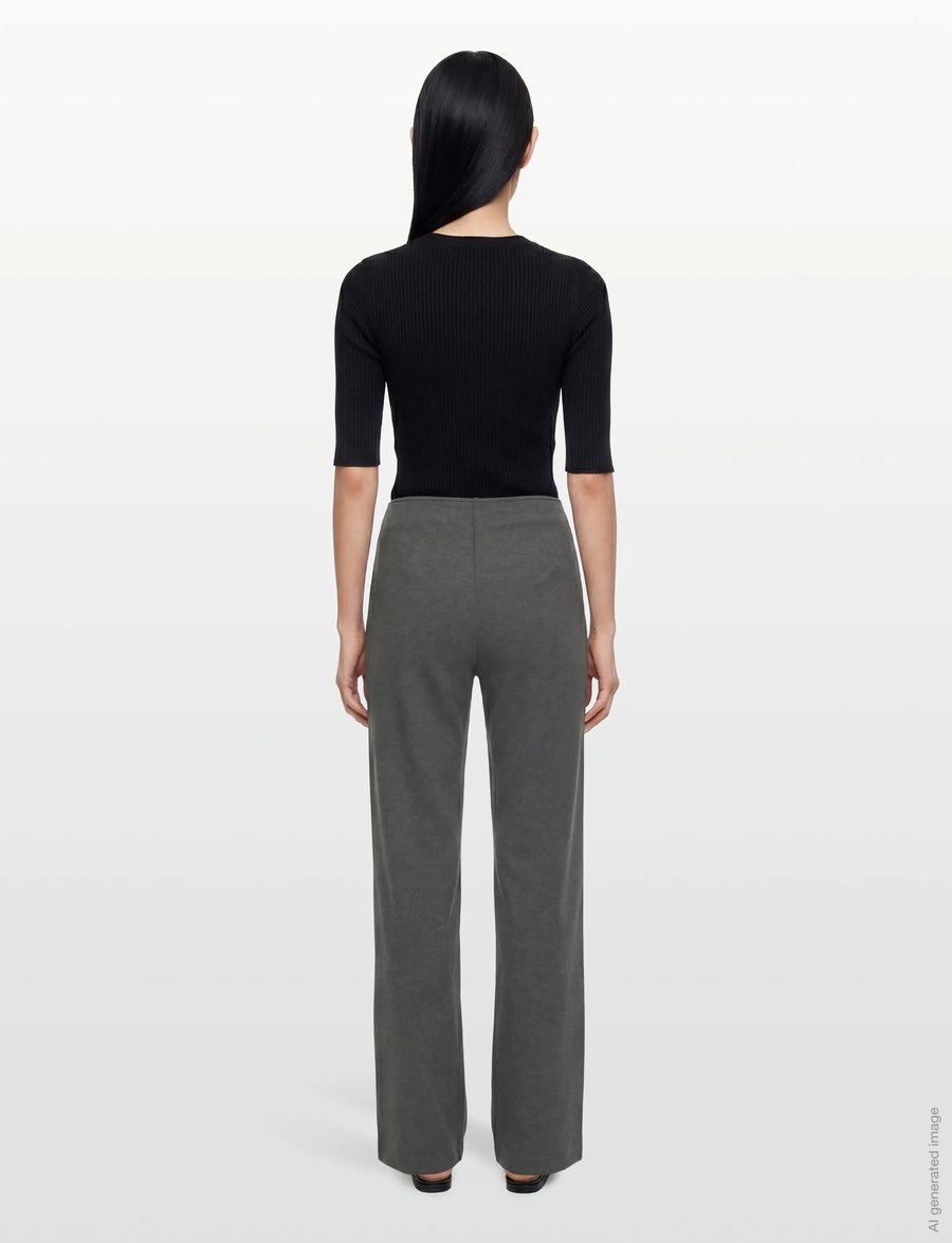 Claire Woman - CWTienna - ar zvanveida galiem - dark grey melange - 4