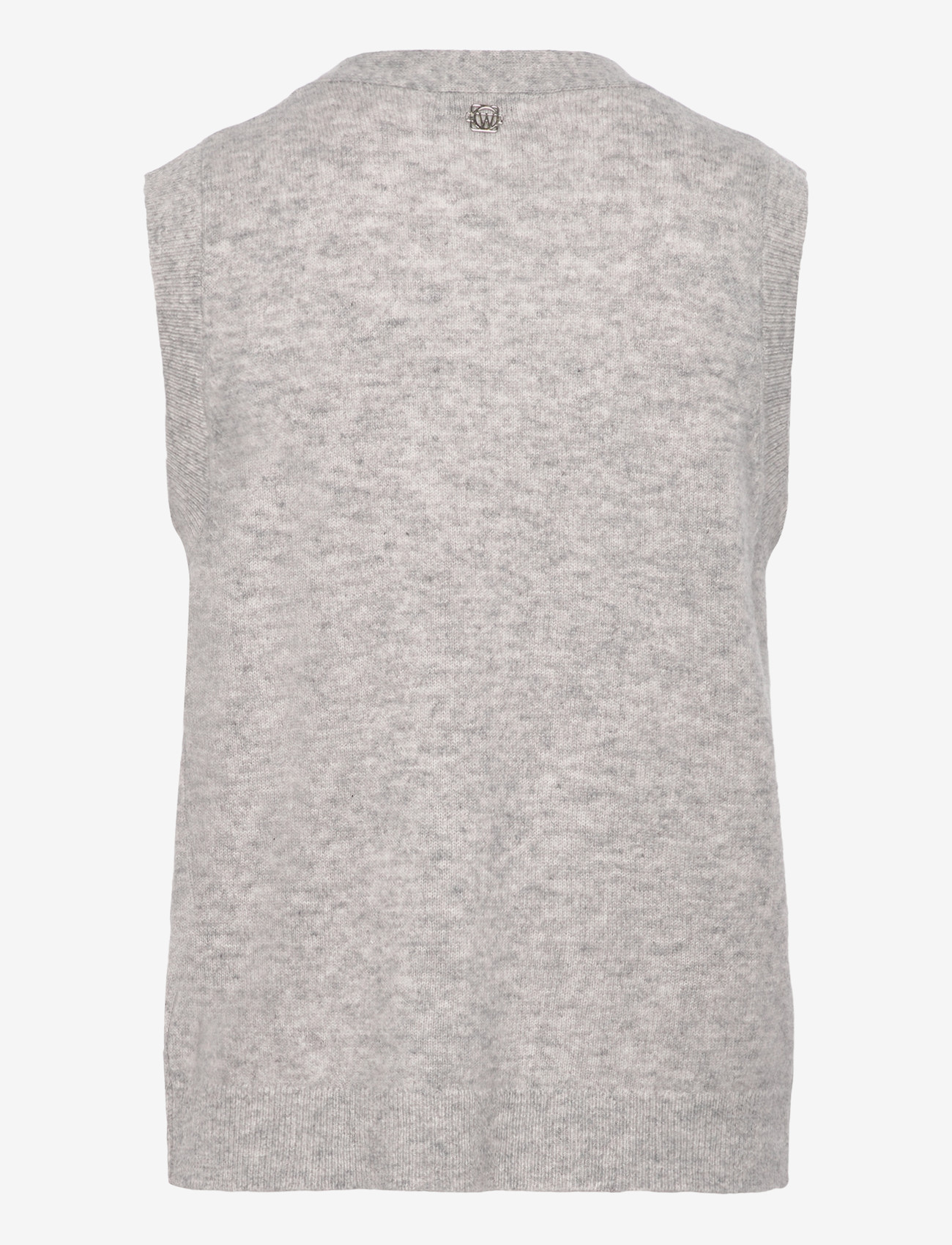 Claire Woman - CWEllie - strikveste - soft grey melange - 2