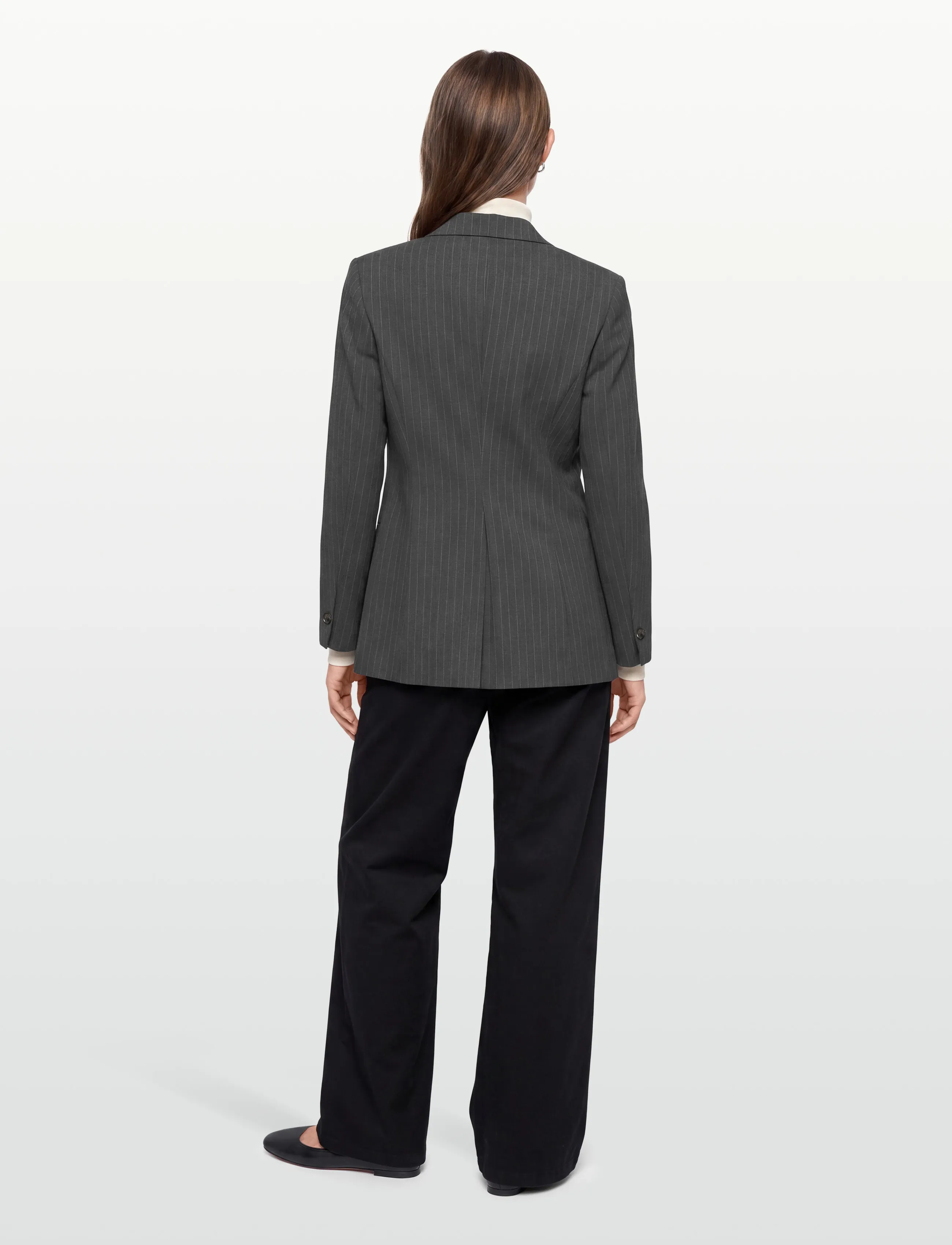 Claire Woman - Cwelody - enkelknäppta kavajer - dark grey melange - 4
