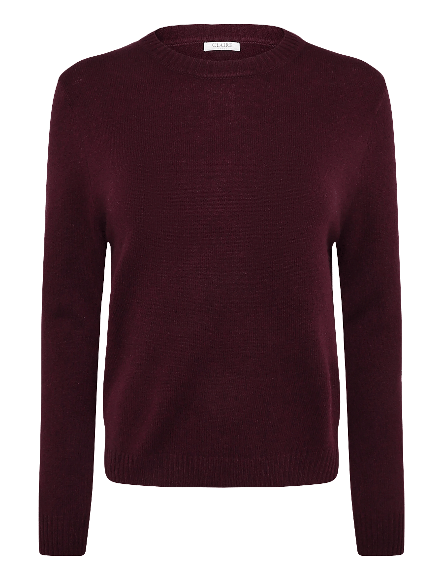 Claire Woman - CWPreet - stickade tröjor - fig melange - 0