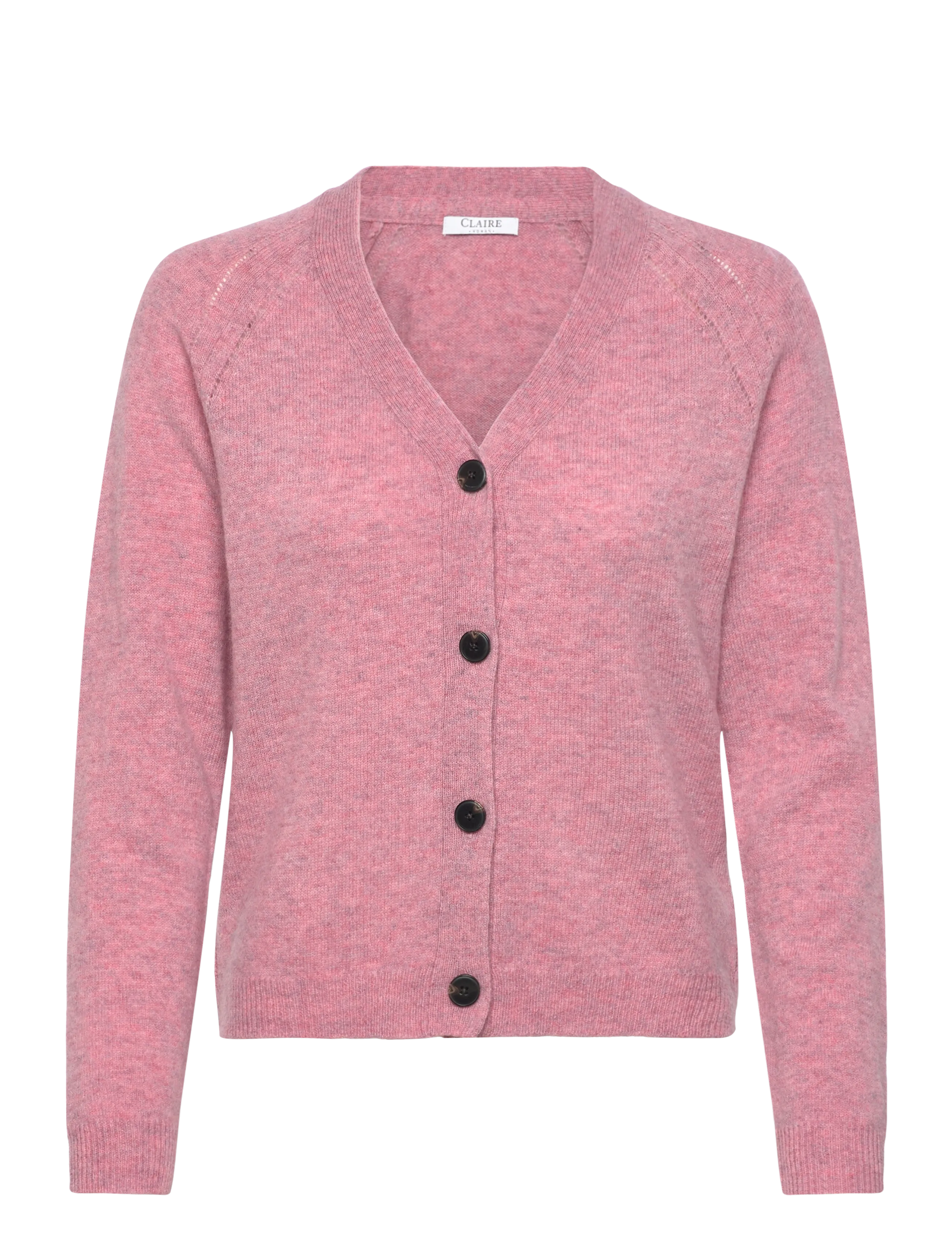 Claire Woman CWCaila - Cardigans - ROSE WINE MELANGE / pink/rose