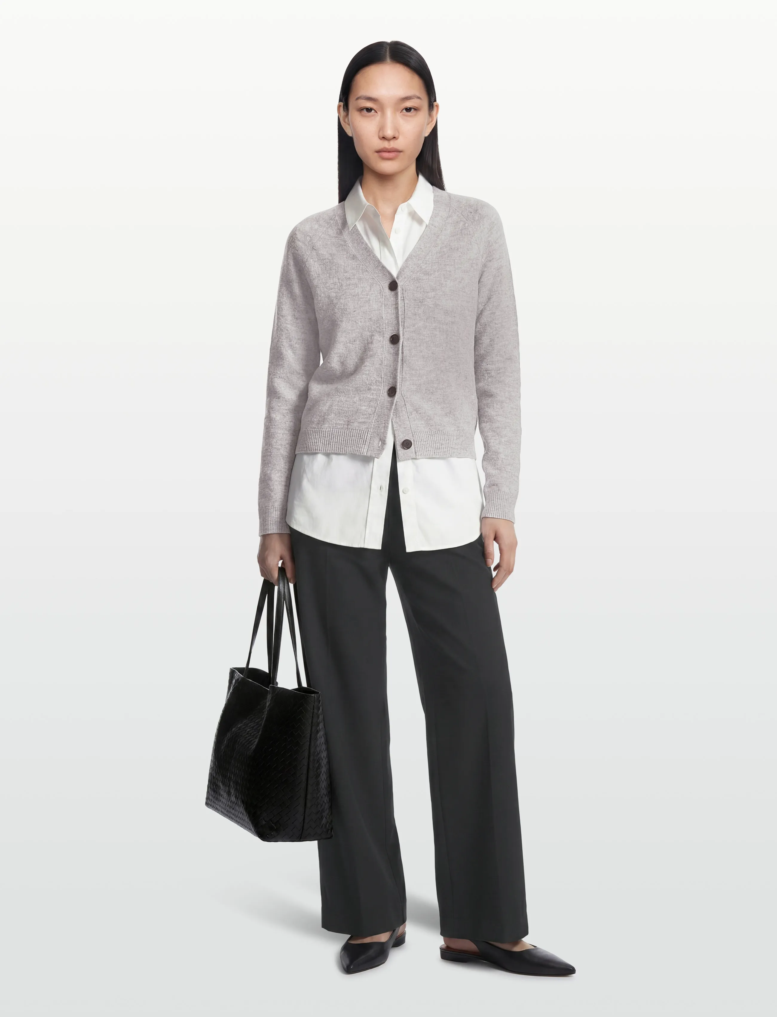 Claire Woman Cwcaila, 40, Grey, Strik > Cardigans, Dame