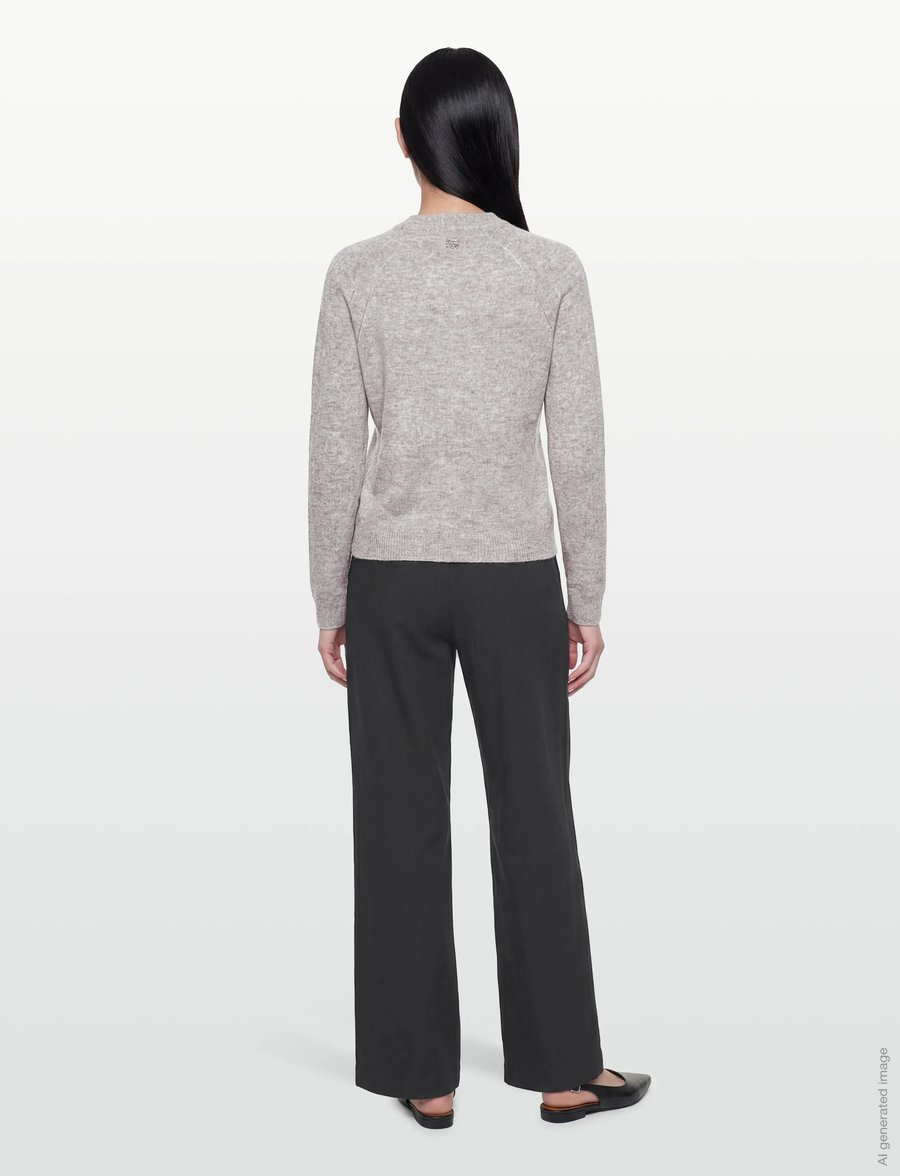 Claire Woman - CWCaila - strickjacken - soft grey melange - 4