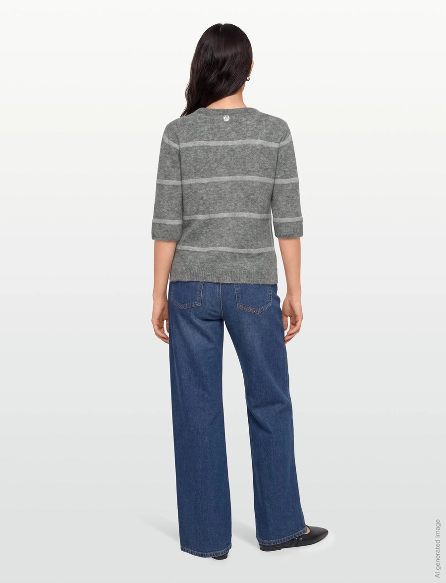 Claire Woman - Cwpareesa - striktrøjer - grey melange - 4