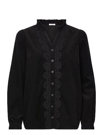 Claire Woman Cwromane - Langärmlige Hemden - BLACK / black