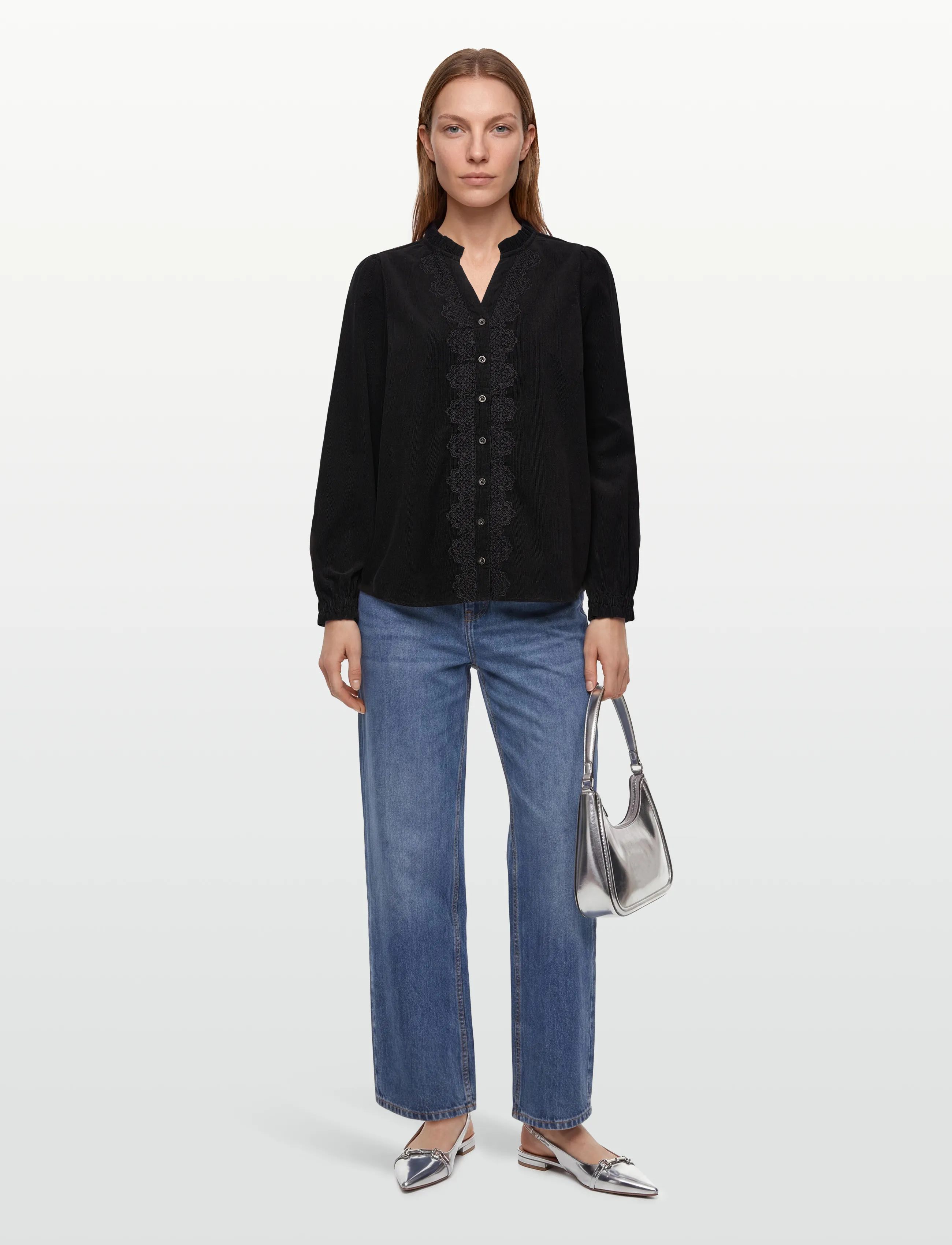 Claire Woman - Cwromane - langærmede skjorter - black - 0