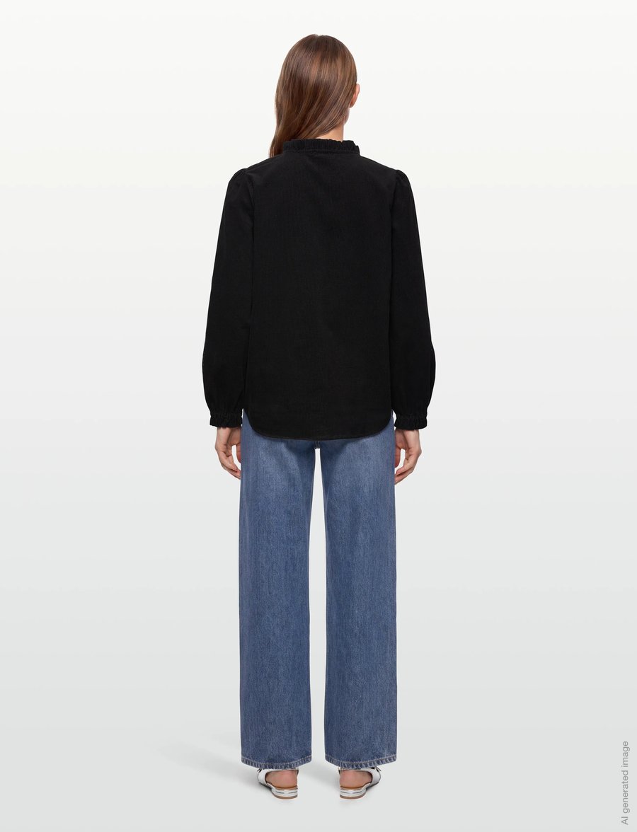 Claire Woman - Cwromane - langærmede skjorter - black - 4