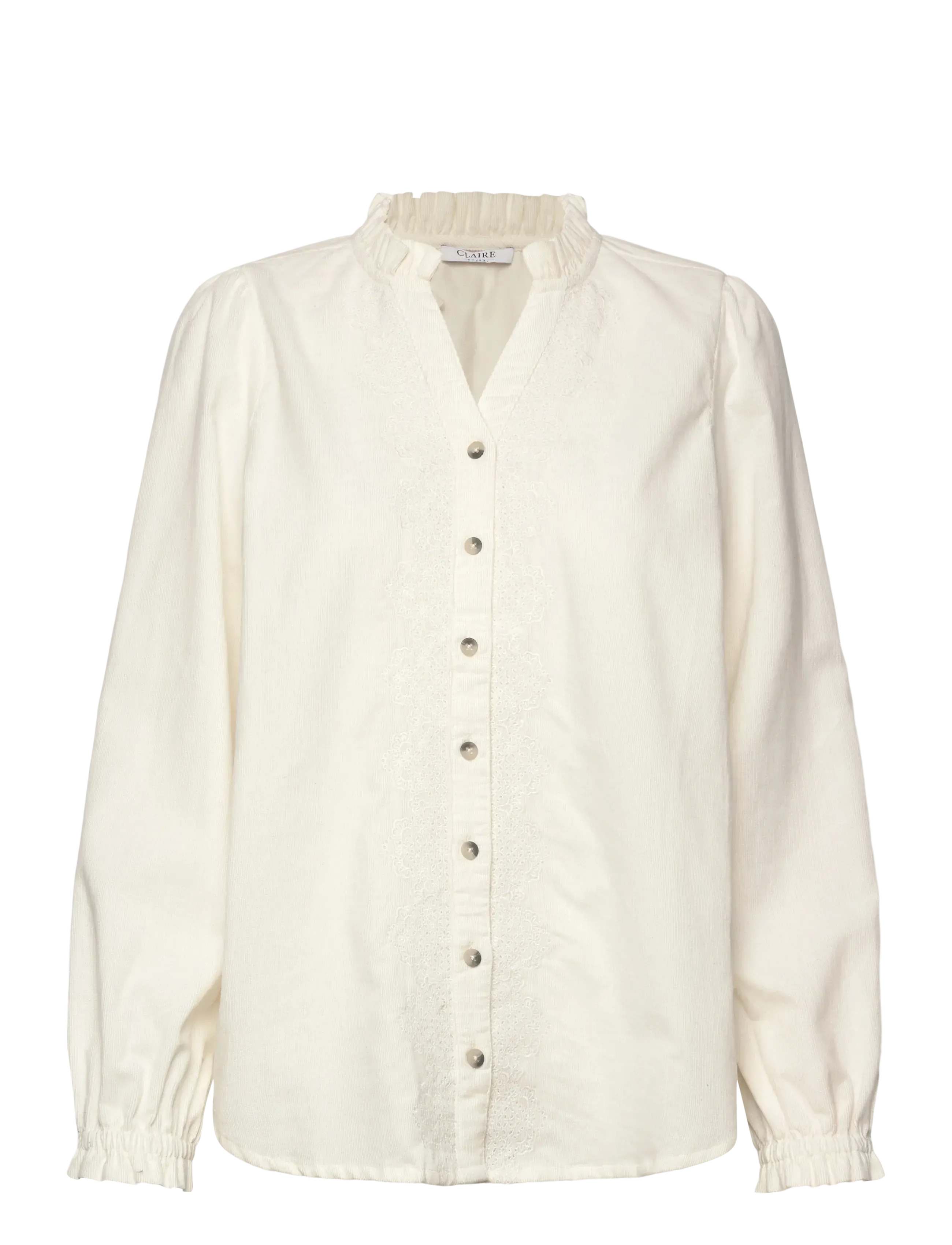 Claire Woman Cwromane, 34, Shirts, Creme - Long-sleeved, Frauen