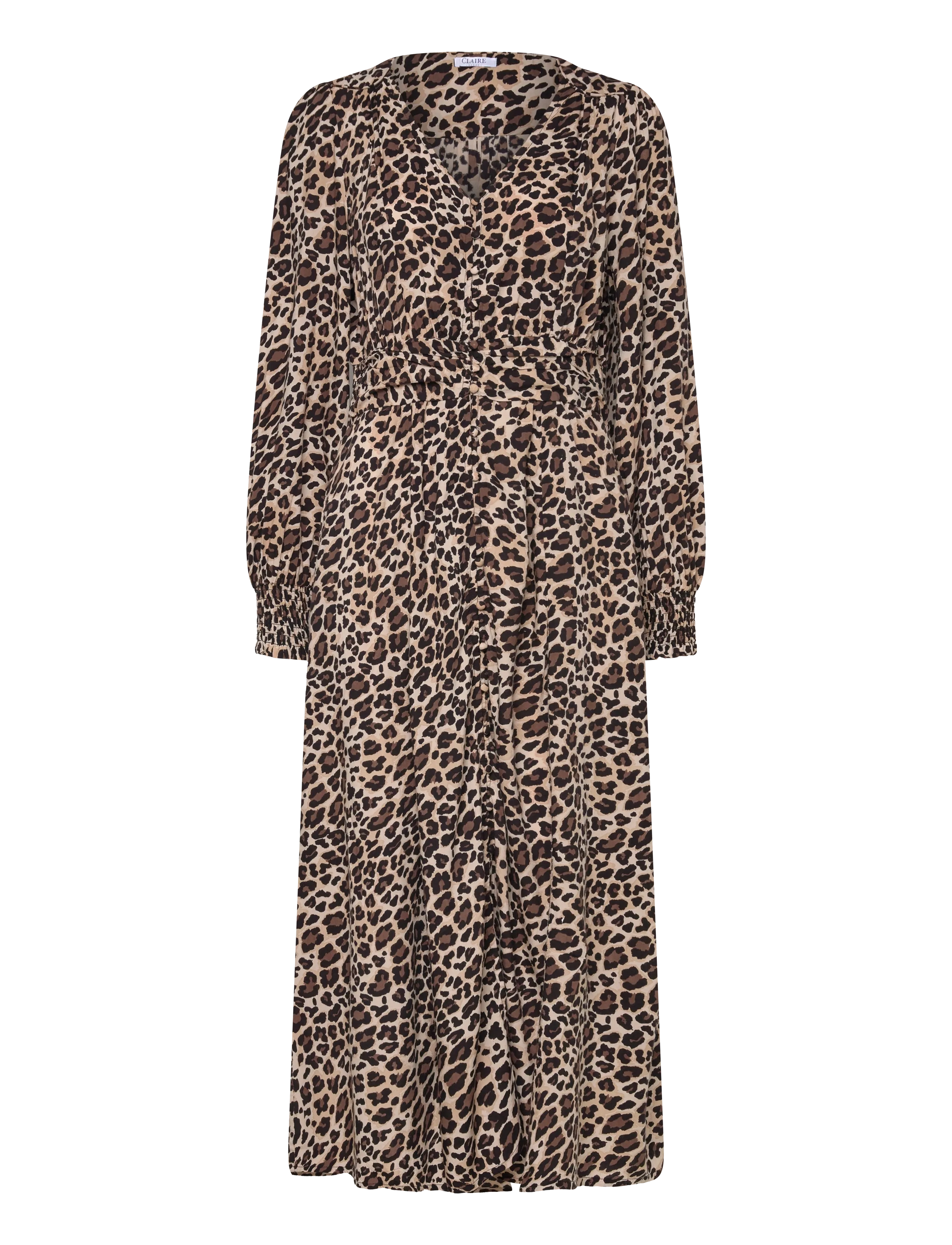 Claire Woman CWDalinda - Kleider - FEATHER / brown