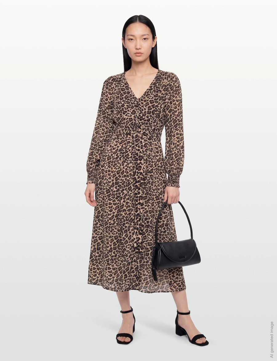 Claire Woman - CWDalinda - maxikleider - feather - 0