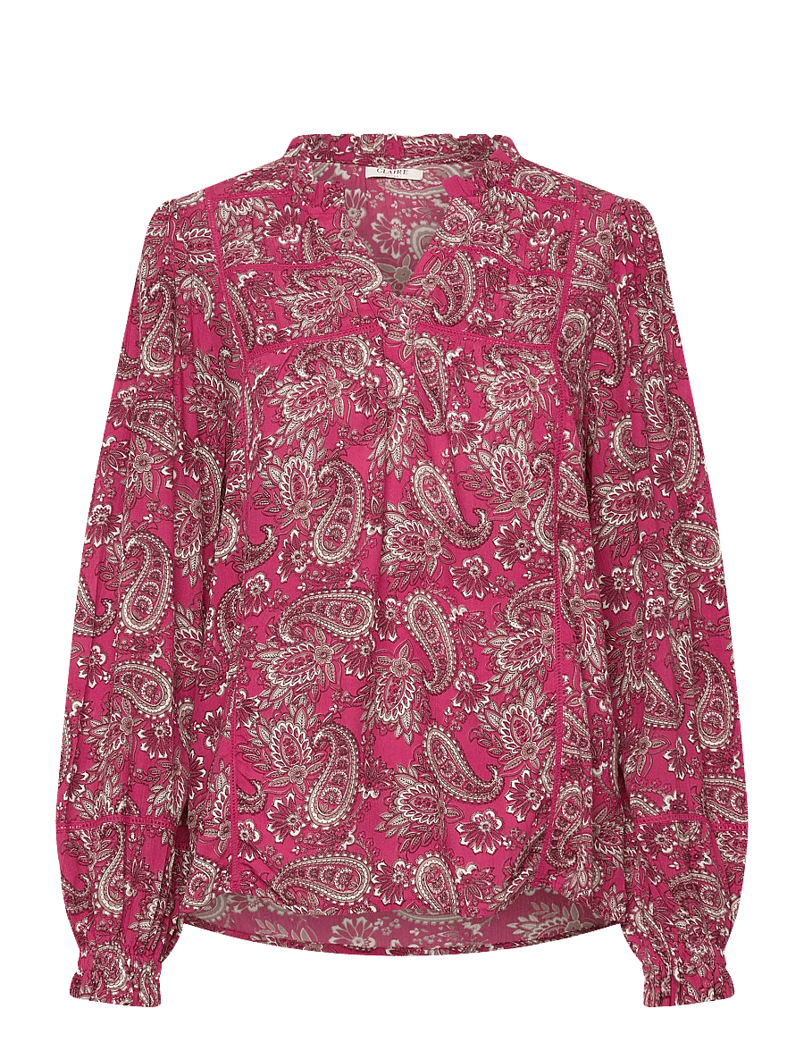 Claire Woman - Cwrine - langærmede skjorter - rose wine - 0