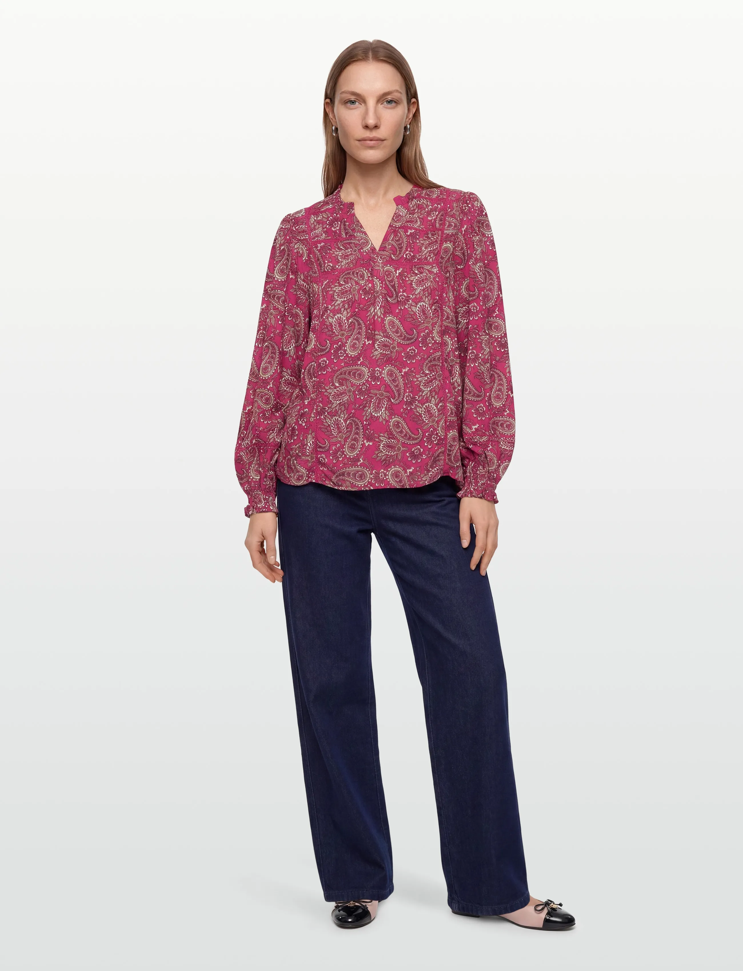 Claire Woman Cwrine, 44, Shirts, Rosa - Long-sleeved, Frauen