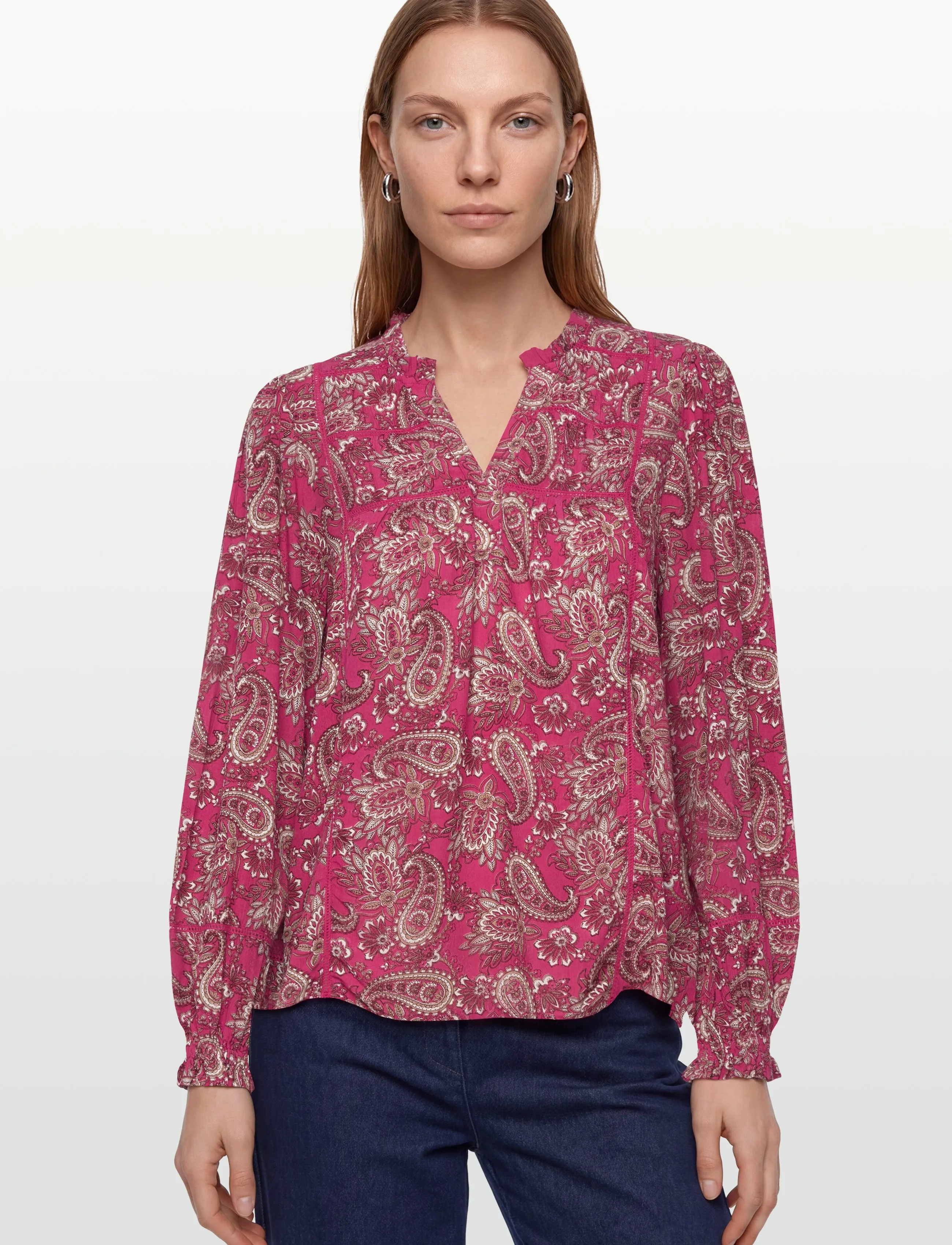 Claire Woman - Cwrine - langärmlige hemden - rose wine - 3