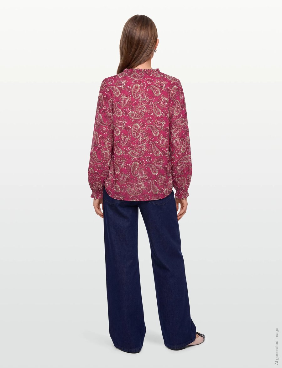 Claire Woman - Cwrine - langärmlige hemden - rose wine - 4