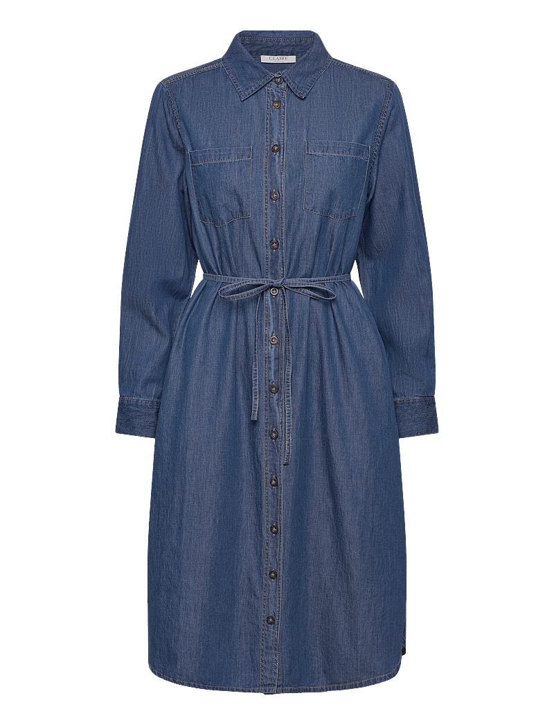 Claire Woman - CWDelphi - shirt dresses - blue denim - 0
