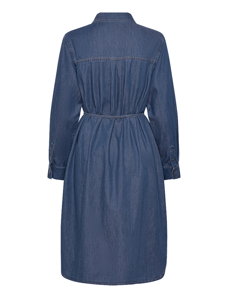 Claire Woman - CWDelphi - shirt dresses - blue denim - 1