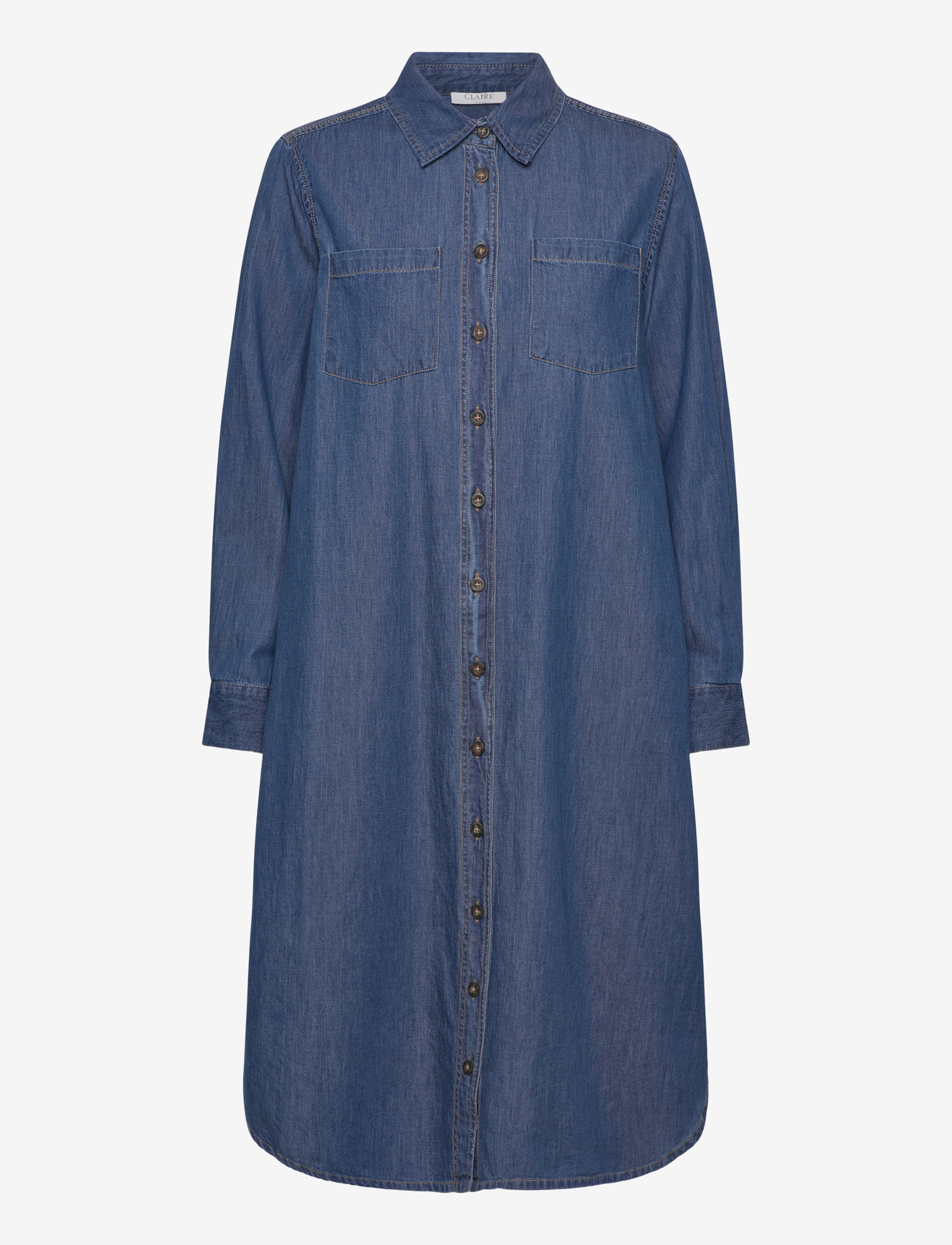Claire Woman - CWDelphi - shirt dresses - blue denim - 2