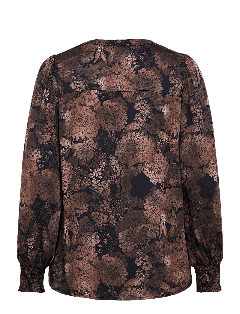 Claire Woman - Cwrolyca - long-sleeved shirts - cacao - 1