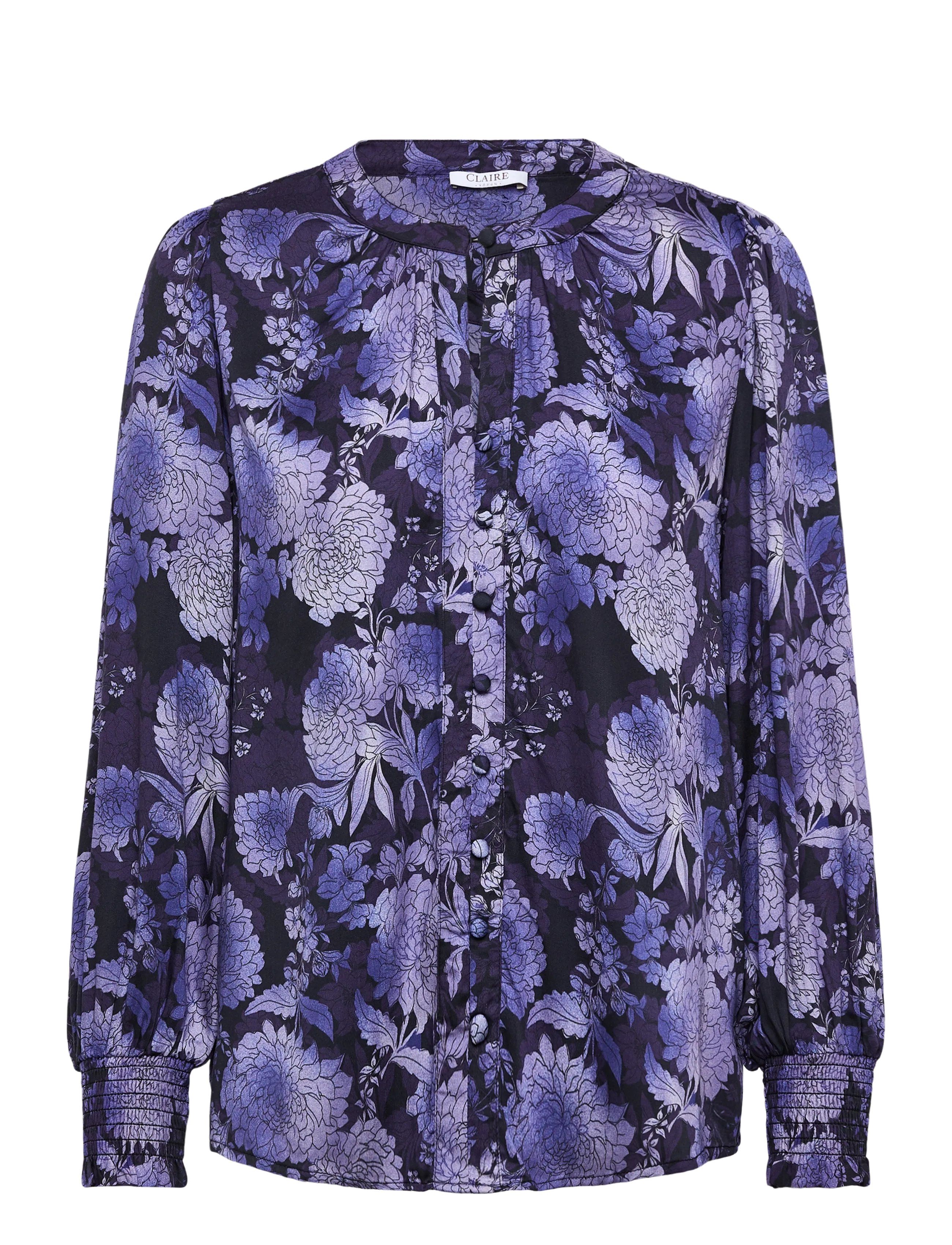 Claire Woman Cwrolyca, Kvinder, Blomstret Bluse, Lila, Str: 34