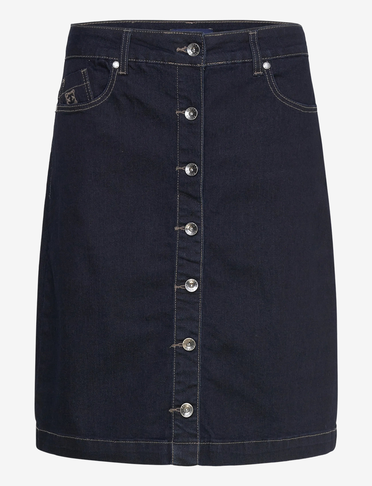 Claire Woman - Cwnabayit - denimnederdele - dark blue denim - 0