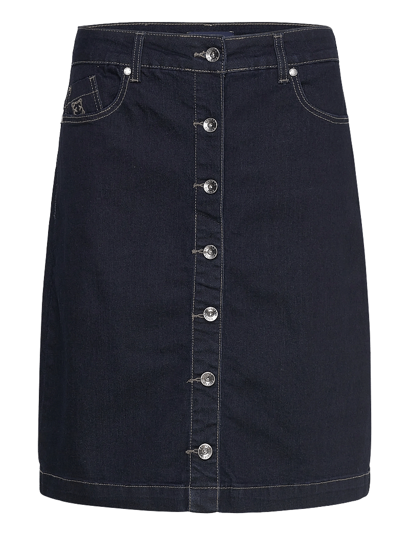 Claire Woman - Cwnabayit - denim skirts - dark blue denim - 0
