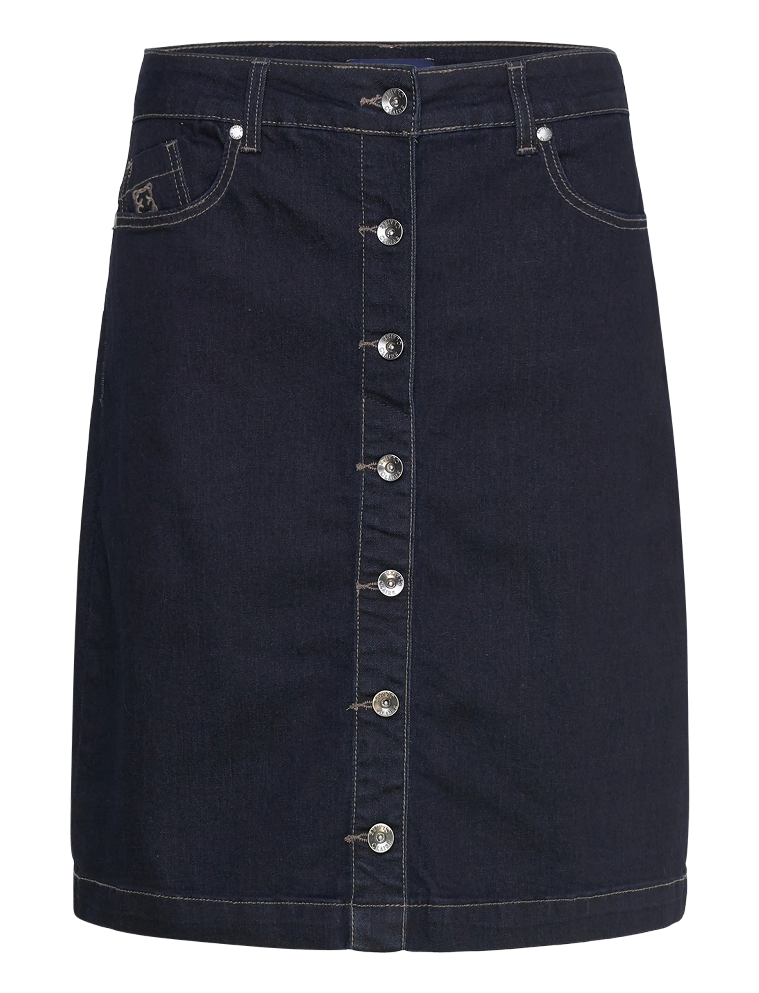 Claire Woman Cwnabayit - Nederdele - DARK BLUE DENIM / navy