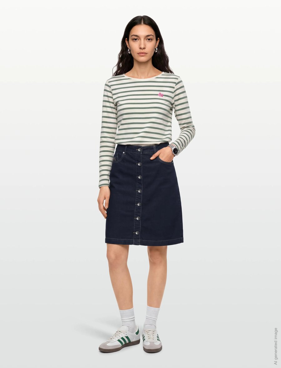Claire Woman - Cwnabayit - jeansröcke - dark blue denim - 0