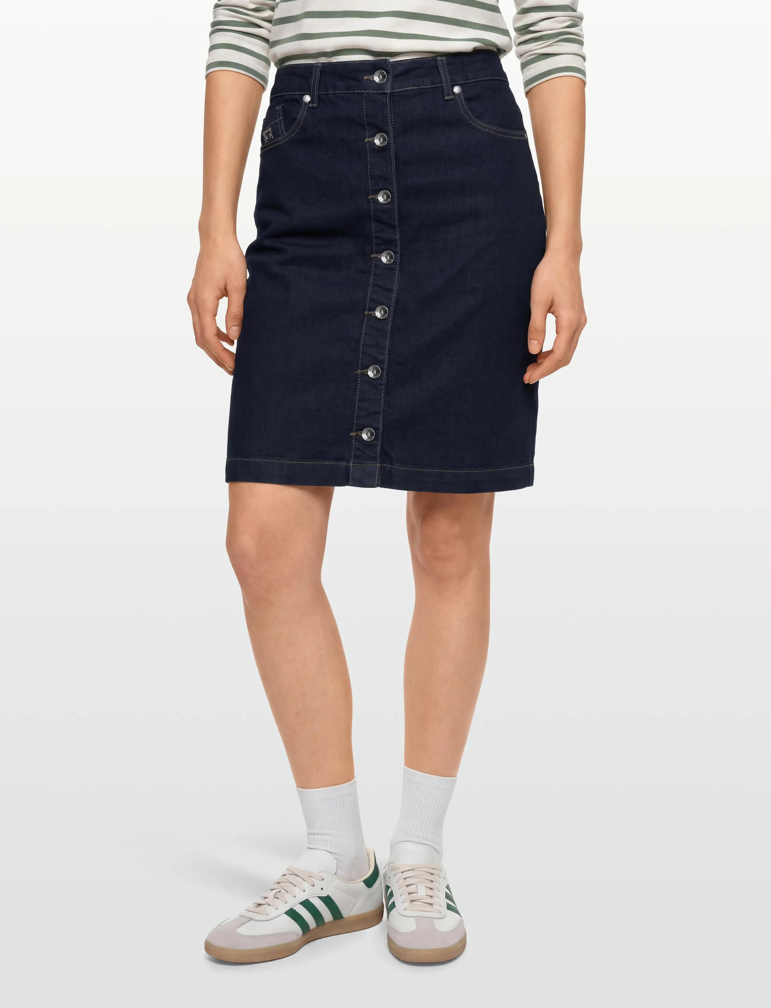 Claire Woman - Cwnabayit - jeansröcke - dark blue denim - 3