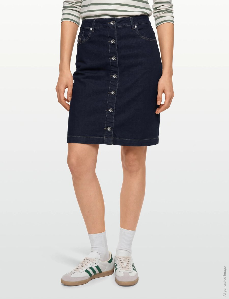 Claire Woman - Cwnabayit - jeansröcke - dark blue denim - 3
