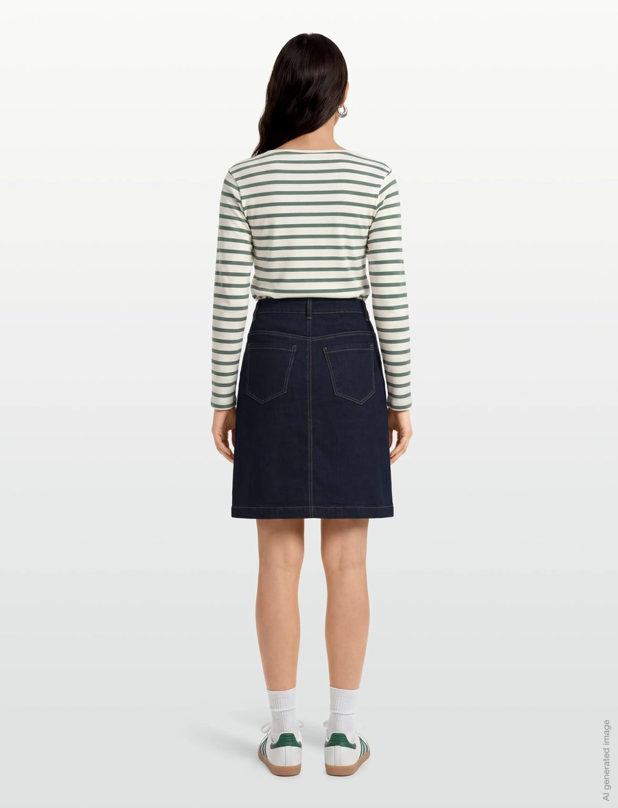 Claire Woman - Cwnabayit - jeansröcke - dark blue denim - 4