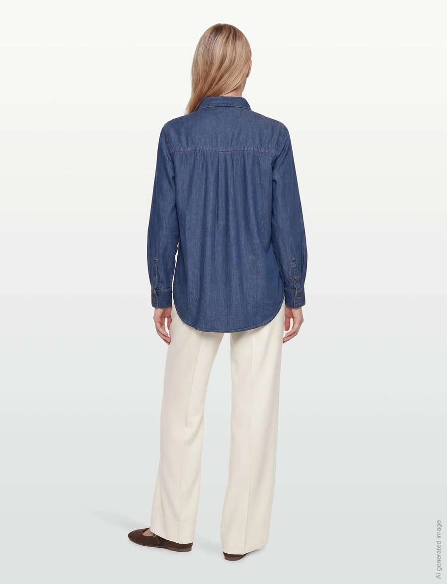 Claire Woman - CWRhianna - chemises en jeans - blue denim - 4