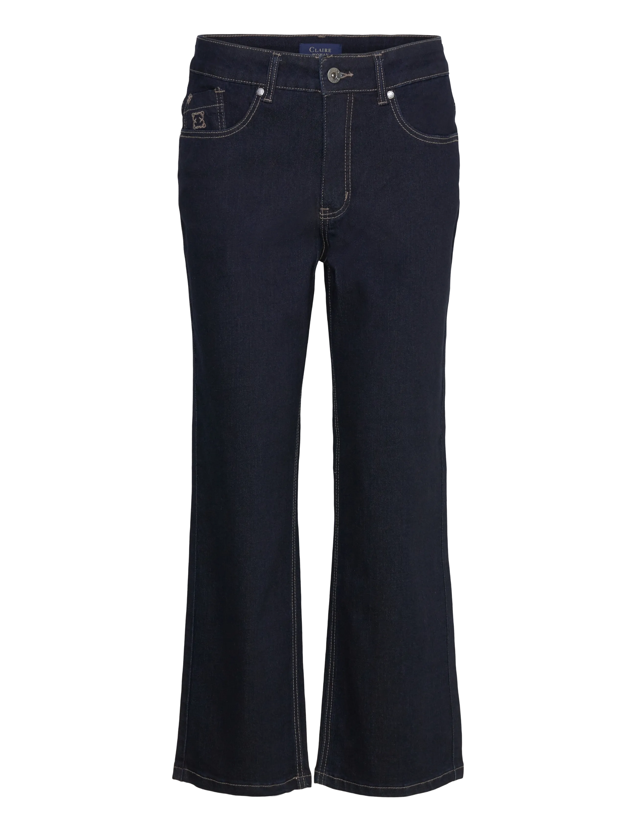 Claire Woman - Cwjess - schlaghosen - dark blue denim - 0