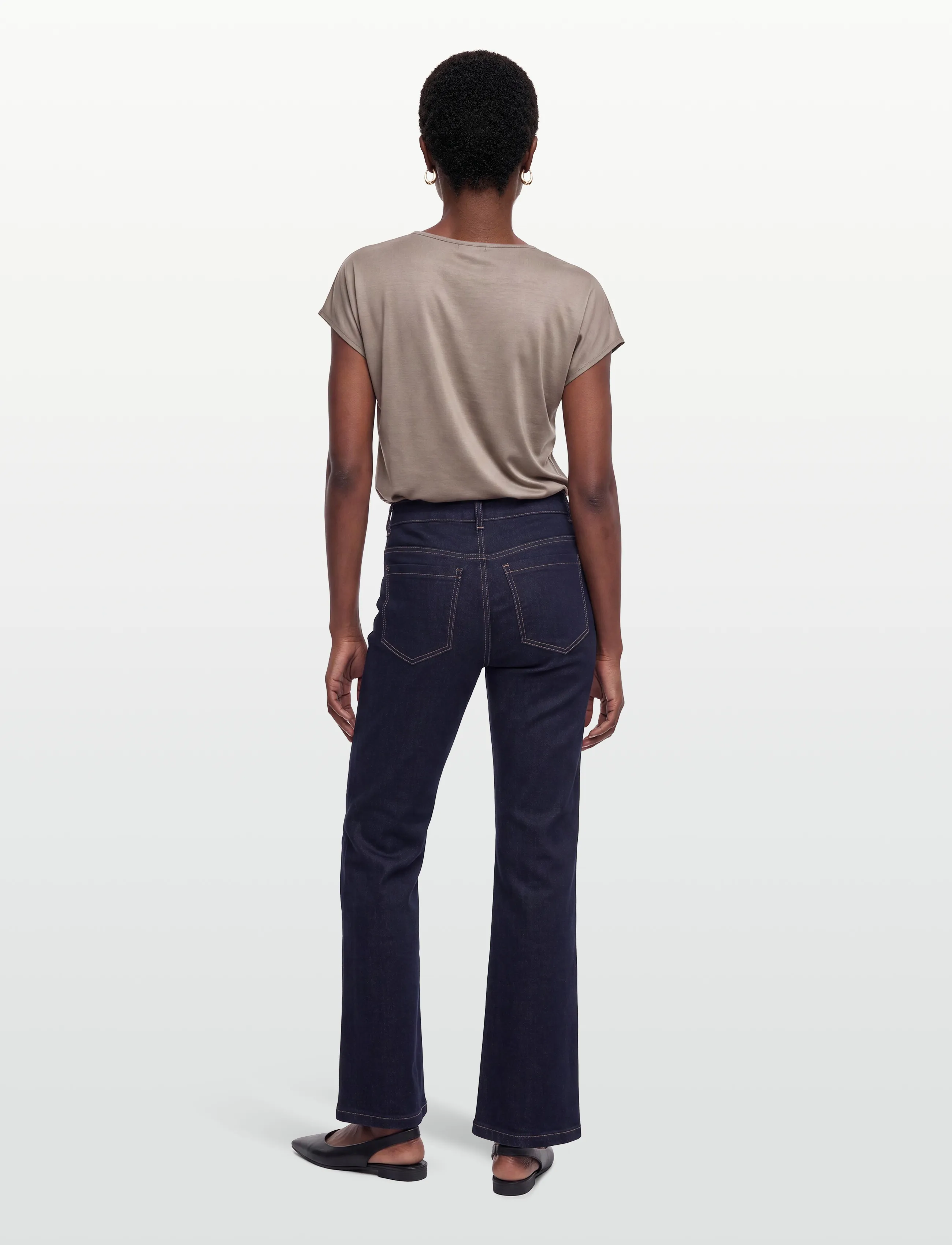 Claire Woman - Cwjess - flared jeans - dark blue denim - 4