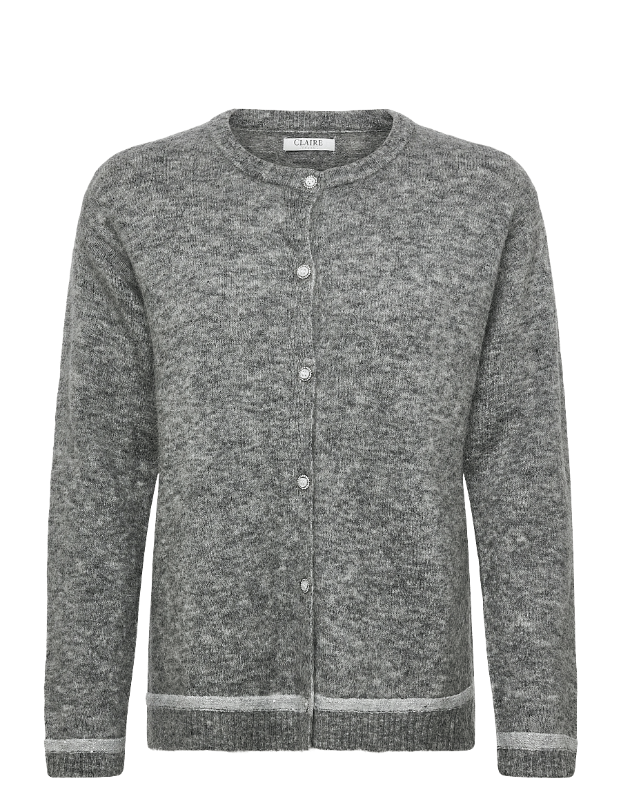 Claire Woman - Cwclaire - cardigans - grey melange - 0