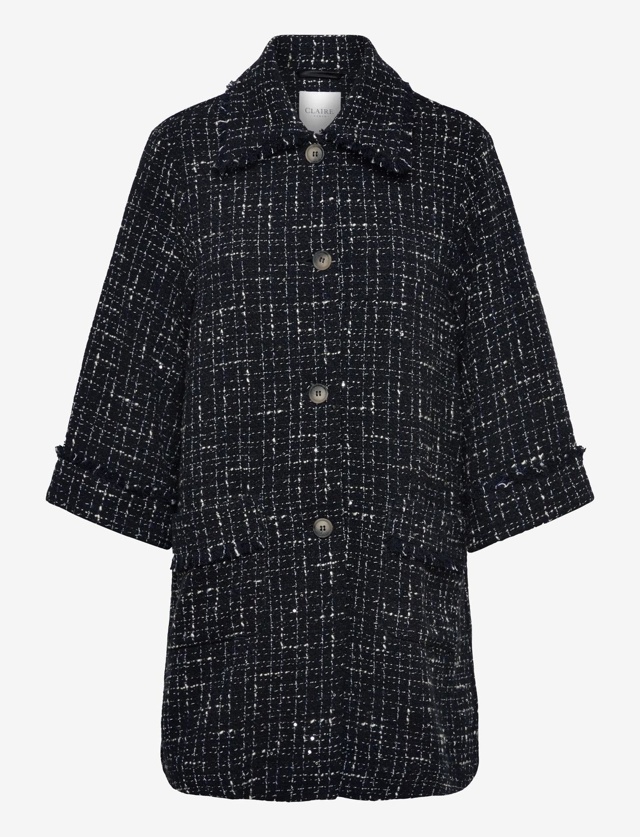 Claire Woman - Cweduarda - single breasted blazers - black - 0