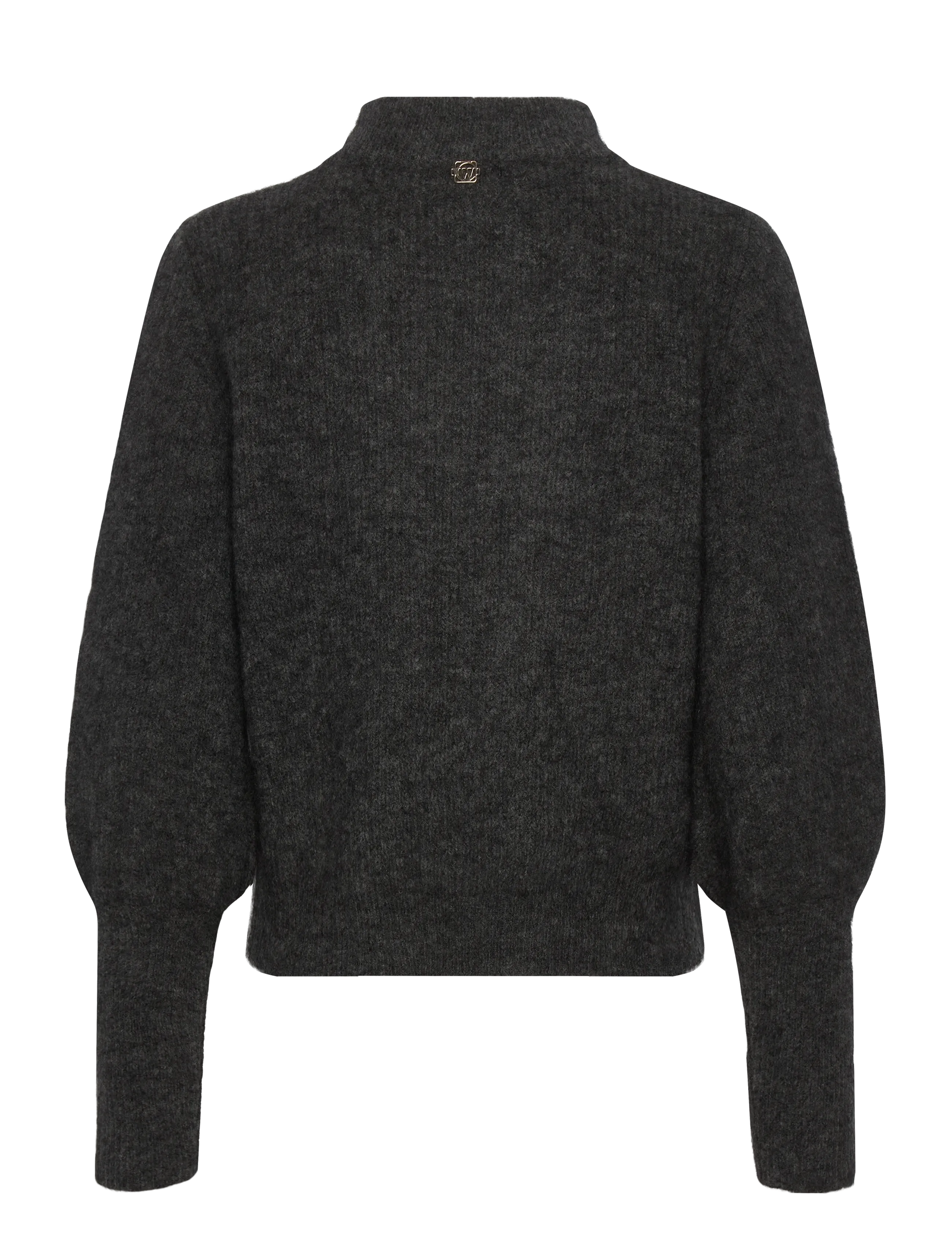 Claire Woman - CWChelsea - hnepptar peysur - dark grey melange - 1