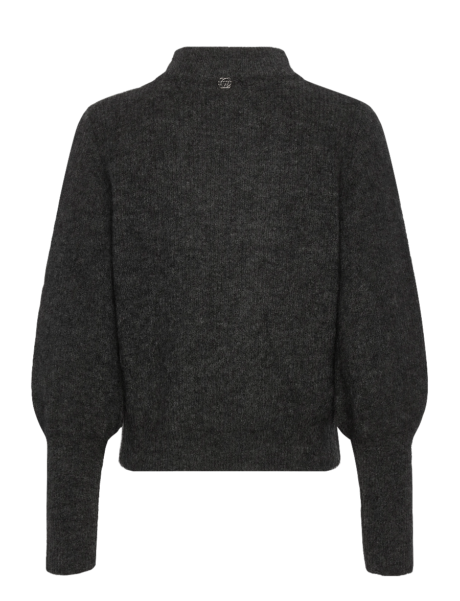 Claire Woman - CWChelsea - hnepptar peysur - dark grey melange - 1