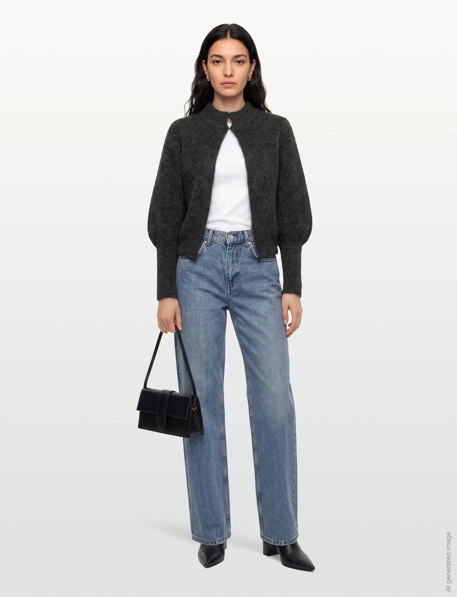 Claire Woman - CWChelsea - kardiganid - dark grey melange - 0