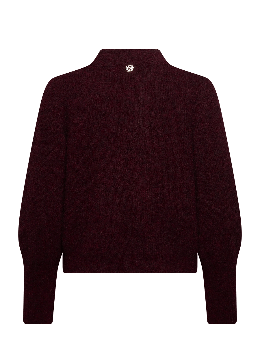 Claire Woman - CWChelsea - cardigans - wine melange - 1