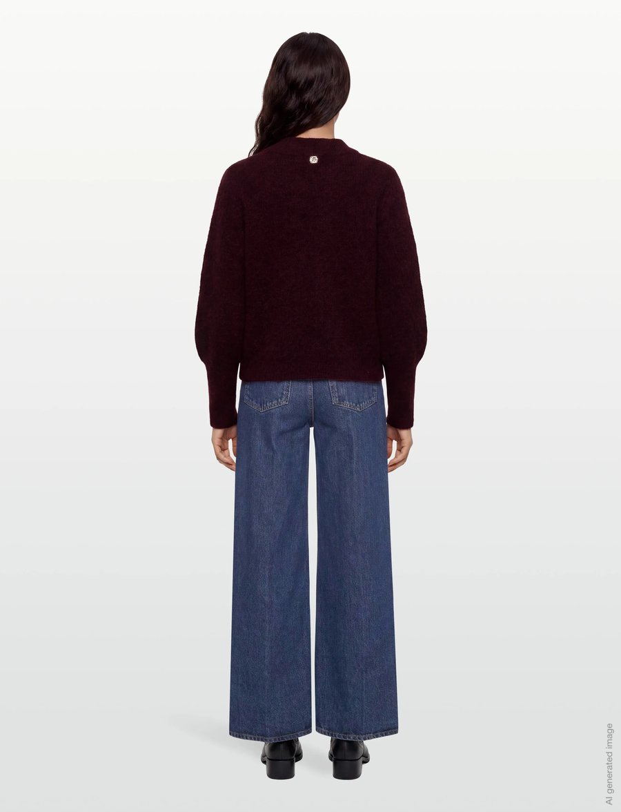 Claire Woman - CWChelsea - strickjacken - wine melange - 4