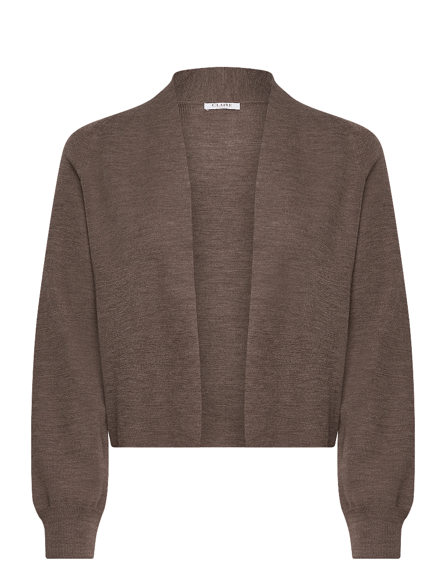 Claire Woman - Knit CWCeline - cardigans - cacao melange - 1