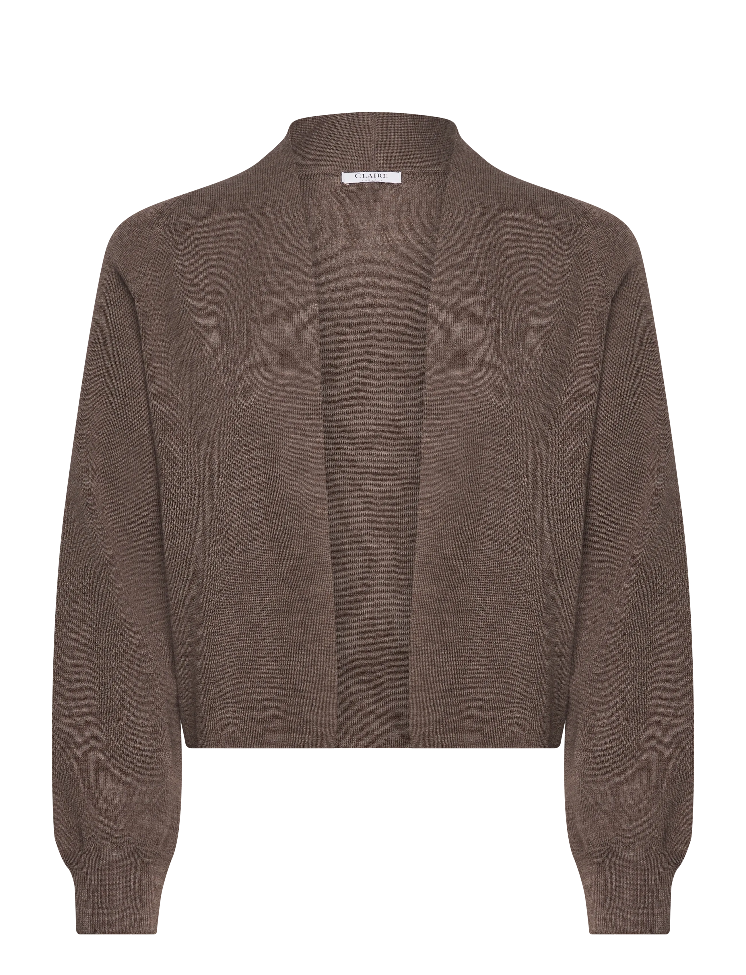 Claire Woman - Knit CWCeline - cardigans - cacao melange - 0