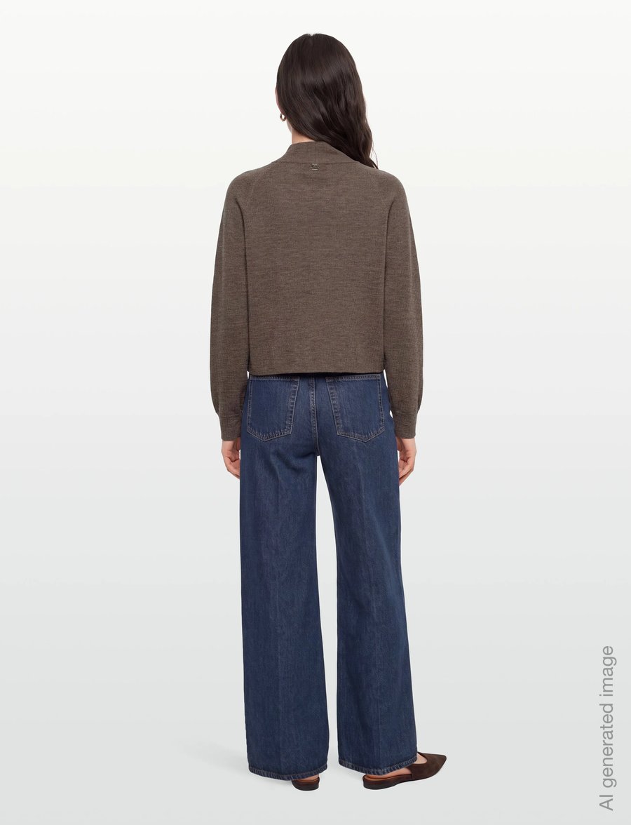 Claire Woman - Knit CWCeline - cardigans - cacao melange - 4
