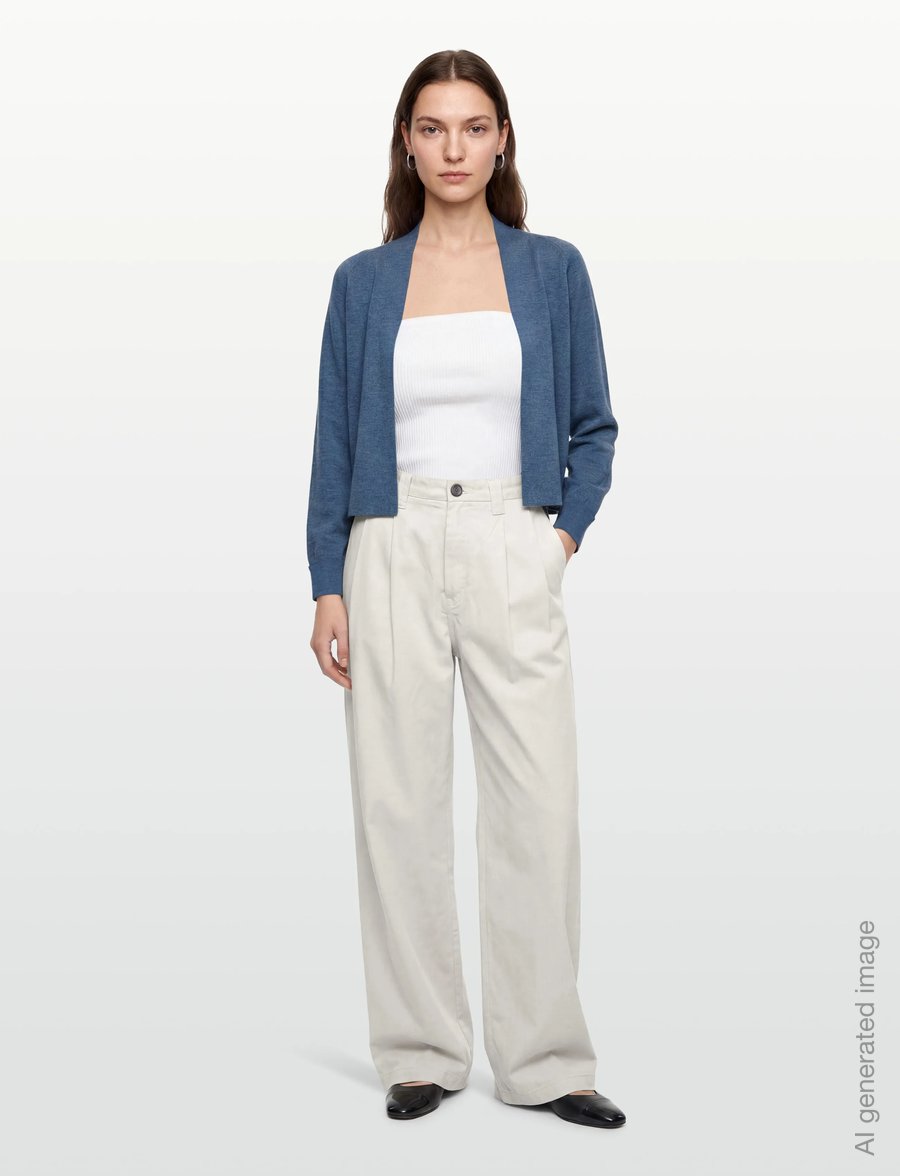 Claire Woman - Knit CWCeline - cardigans - wild wind melange - 0